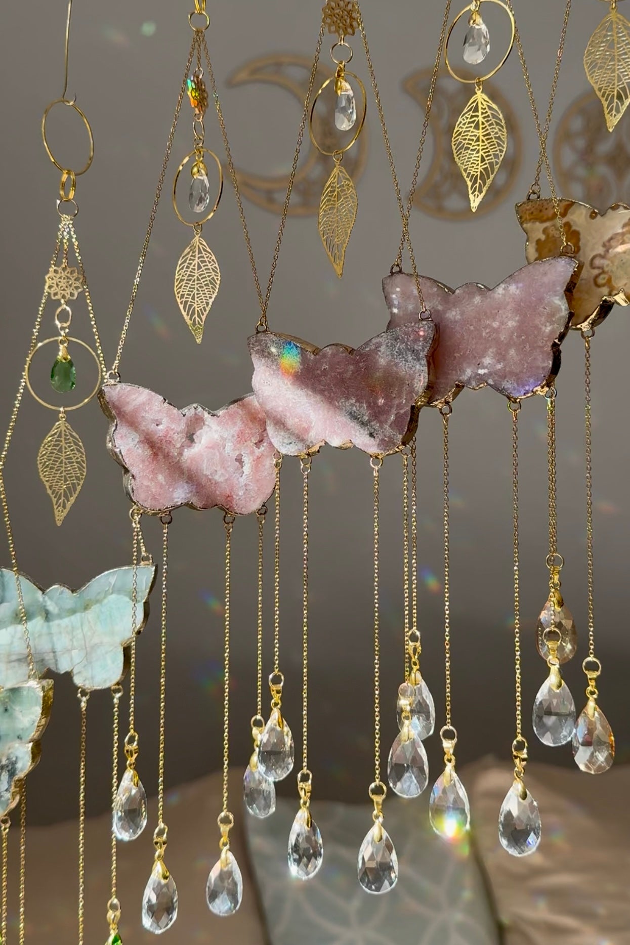 Gold-plated Aurora Butterfly Sun Catcher