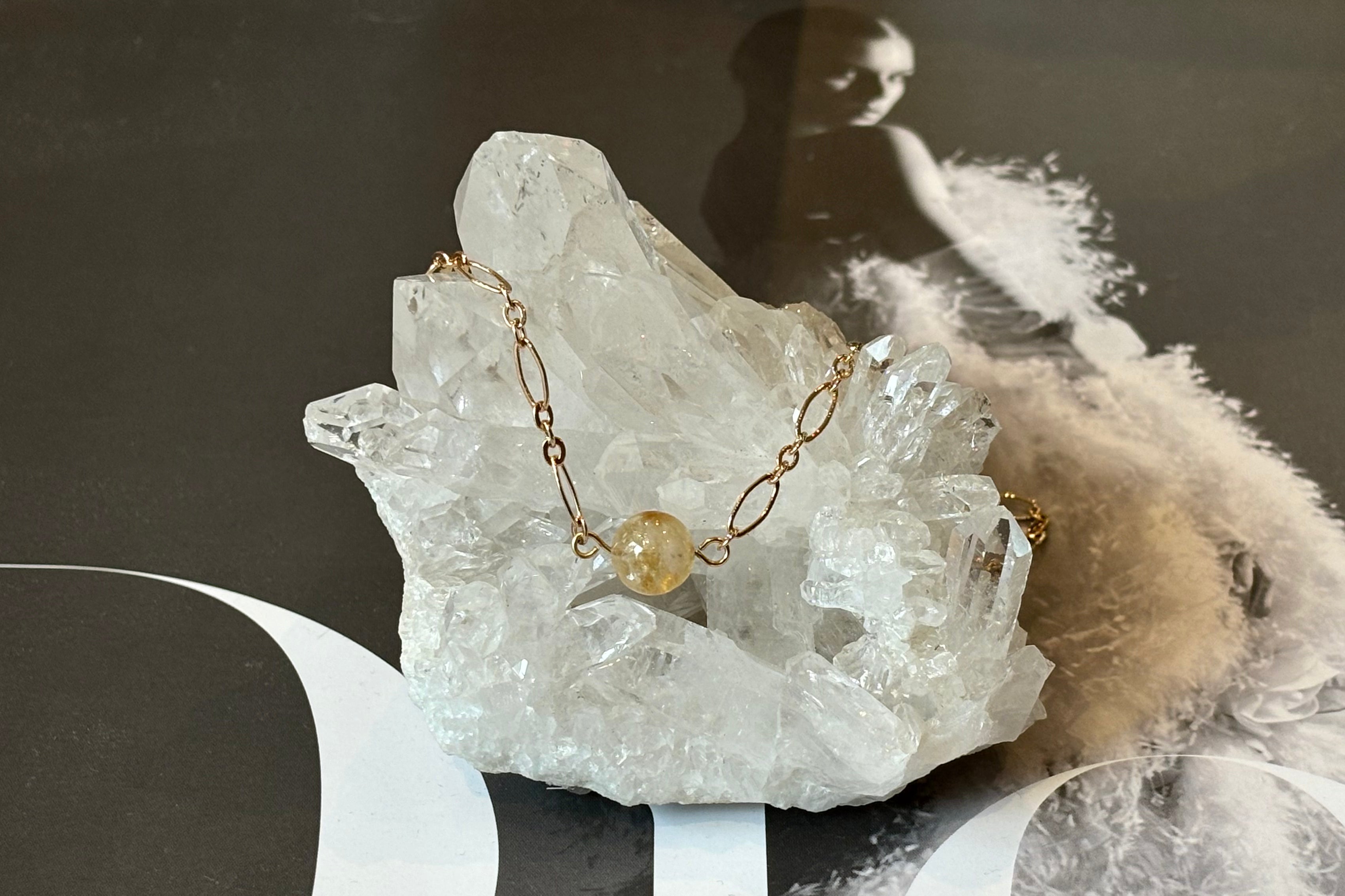 Natural Stone Bead Necklace