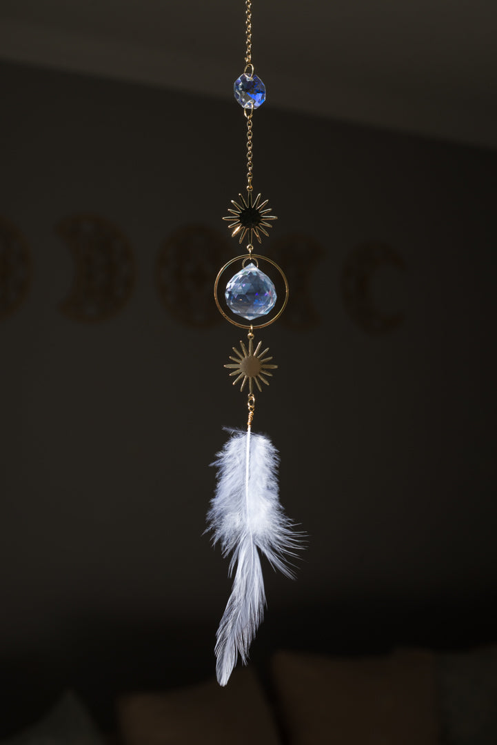 Feather Sun Catcher / Car Charm