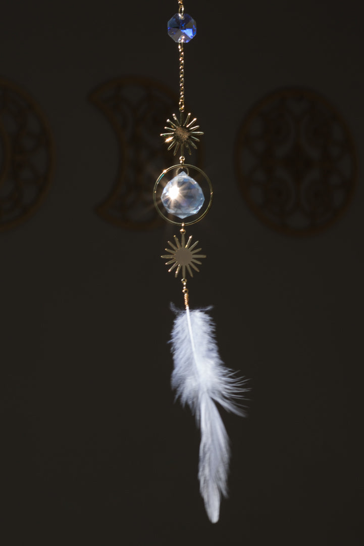 Feather Sun Catcher / Car Charm