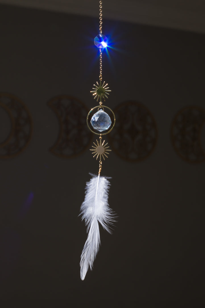 Feather Sun Catcher / Car Charm
